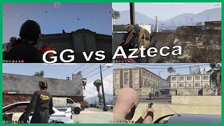 Gulag Gang vs Azteca Full Fight on Aztecas Block [upl. by Maureen]