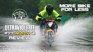 Ultraviolette F77 Mach 2 Review  Sagar Sheldekar Official  More Bike for Less [upl. by Yojenitsirk]