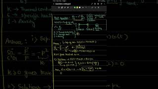 Solving 1d heat equation maths physics csirnet tifrgate [upl. by Milas]