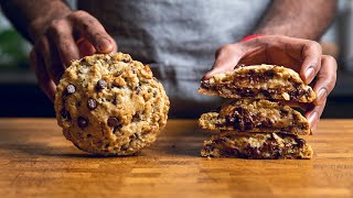 Vegan Levain Bakery Style Giant Chocolate Chip Cookie [upl. by Mirabella]