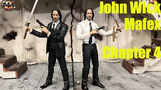 Mafex John Wick Chapter 4 Keanu Reeves Action Figure Review amp Comparison [upl. by Airtemak]