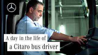 A day in the Life of a Citaro Bus Driver  MercedesBenz Buses [upl. by Ogaitnas]