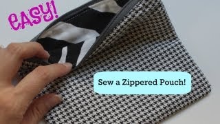 How to Sew a Basic Zippered Pouch [upl. by Forelli]