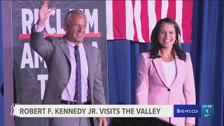 RFK Jr Tulsi Gabbard make stop in Glendale [upl. by Novyak]