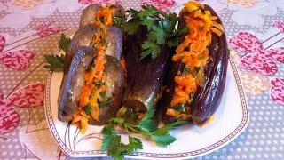 Маринованные Баклажаны с Морковкой  Pickled Eggplant  Очень Простой Рецепт Закуска [upl. by Hgeilyak475]