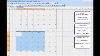 3 Month Calendar Template for Excel  An exercise to teach kids Excel [upl. by Daffie936]