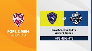 FQPL 2 Men R9  Broadbeach United vs Samford Rangers Highlights [upl. by Seavey933]