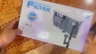 TheHobbyistFinds  Setting up and Review of Jeneca XP13 Hang On Back Filter [upl. by Valda]