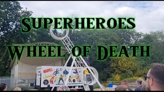 Superheroes Wheel of Death Todmorden Carnival 2024 [upl. by Berl]