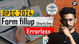 OPSC OCS Form fillup 2024 How to apply OPSC OAS form 2024   OPSC OCS 2024 [upl. by Sandry]