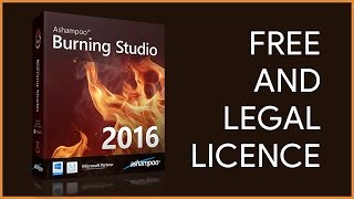 Get FREE and LEGAL License for Ashampoo Burning Studio 2016 [upl. by Nnylyram]