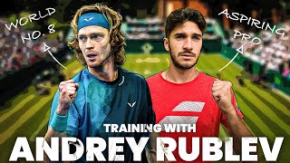 I Practiced With Andrey Rublev Full Session [upl. by Chancey]