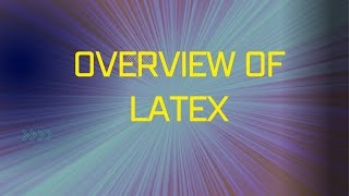 Overview of latexlatexCTANLamport TeXLaTeX command syntax [upl. by Bogey]