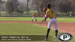 Reed Tibbetts Prospect Video OF 1b Bonita High School Class of 2028 [upl. by Nappy99]