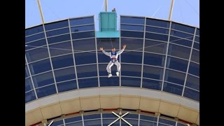 Stratosphere Las Vegas Bungee Jumping Video [upl. by Nosniv]