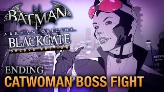 Batman Arkham Origins Blackgate Ending  Walkthrough  Catwoman Boss Fight Deluxe Edition [upl. by Halac]