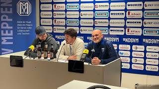 SV Meppen  Kickers Emden Pressekonferenz [upl. by Odawa]