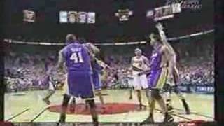 Kobe Bryant blocks Arvydas Sabonis for the game winner [upl. by Garek840]