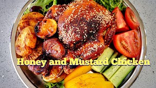 Honey and Mustard oven Roasted Chicken [upl. by Ilana390]