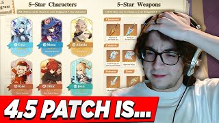 45 GENSHIN UPDATE NEW BANNER SYSTEM amp CHIORI  LIVESTREAM REACTION  Genshin Impact [upl. by Evers]