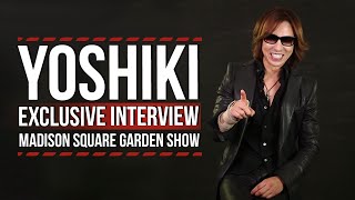 X Japans Yoshiki Talks Madison Square Garden Show [upl. by Cuthbert]