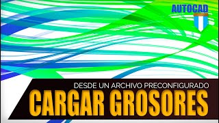 Cargar archivo de grosores de impresión en autocad [upl. by Enileda]