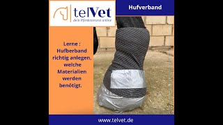 Hufverband anlegen beim Pferd [upl. by Dnomyar]