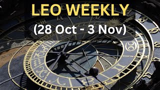 Leo Weekly Tarot Reading 28th Oct  3rd Nov  Face Challenges Boldly amp Manifest Success [upl. by Athene]