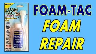 FOAM REPAIR With FOAMTAC from BEACON ADHESIVES By RCINFORMER [upl. by Aerdnod]