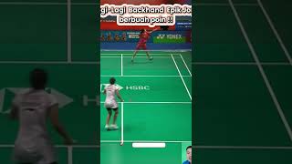 😱😱Ngerii Backhand Silang Jorji yang MANTAPPP ‼️‼️ badminton badmintonlovers badmintonshort [upl. by Anowahs701]