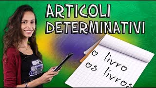 Corso di portoghese brasiliano con Carolina lezione 3 Unità 1  Articoli Determinativi [upl. by Amiarom876]