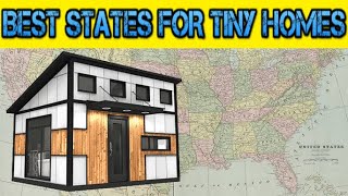 Top 10 Best States to Buy Land and Build a Tiny Home Prefab Home or Barndominium [upl. by Riley]