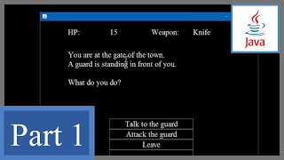 How to Make a Text Adventure Game with GUI in Java P1  Beginners Game Programming Tutorial Swing [upl. by Enneira]