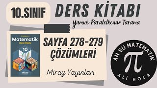 10Sınıf Matematik Kitabı Sayfa 278279 Yamuk ve Paralelkenar ÇözümleriCevapları Miray Yayınları [upl. by Assenab]