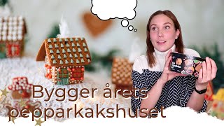 BYGGER PEPPARKAKSHUS 2022  med limpistol [upl. by Eillac]