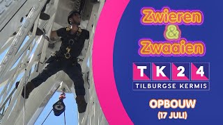 Zwieren en Zwaaien  Tilburgse Kermis 2024 Opbouw 17 Juli [upl. by Yboj]