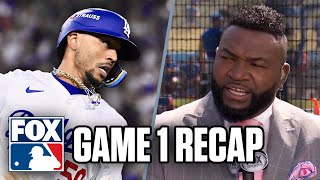 Mets vs Dodgers Game 1 Takeaways David Ortiz Alex Rodriguez and Derek Jeter  MLB on FOX [upl. by Setarcos]