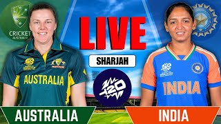 India vs Australia Women Live  Live Cricket Match Today  Womens T20 World Cup  2nd INNG [upl. by Nyliac]