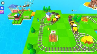 Rail Lands Train Ride Stock amp Sell Materials  Train Game  Android Gameplay 002 [upl. by Ruosnam]