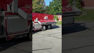 Portatank Holder Swivels to Reveal Custom Graphic on Dublin NH Tanker Shorts FireTruck [upl. by Itoc]