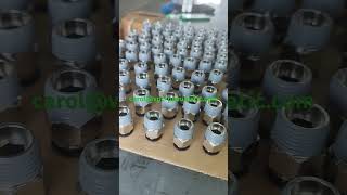 Nickelplated Brass pneumatic fittings with best grey glue [upl. by Eisset524]