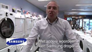 Samsung SDC14709 wasdroger condensdroger van Samsung Top Samsung droger Demo video [upl. by Animaj]