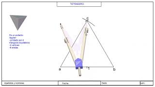 Construcción del Tetraedro  1ra Parte [upl. by Fiel]