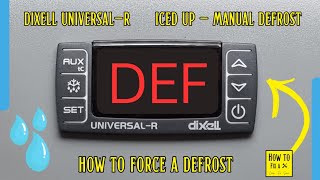 How to force a defrost on a Dixell Universal R controller fridge freezer cold room polar nisbets [upl. by Leavelle]