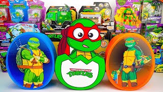 Teenage Mutant Ninja Turtles Unboxing ASMR  Raphael Crack Mystery Egg Leonardo Egg Donatello Egg [upl. by Deckert]