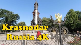 Walk around Krasnodar Russia 4K [upl. by Luhar]