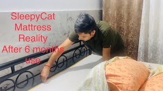 Sleepycat Hybrid Latex Mattress Review after 6 Months Best Latex Mattress In India  Orthopedic yt [upl. by Silda]