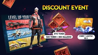 Cheap Evo Token amp membership Discount 🤯🥳 Free Fire New Event  Ff New Event [upl. by Lajib]