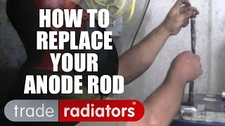 Maintaining Your Water Heater  Replacing the Anode Rod by Trade Radiators [upl. by Shandeigh]