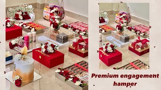 Engagement hamper making tutorial malayalam kraft area [upl. by Atirehgram]